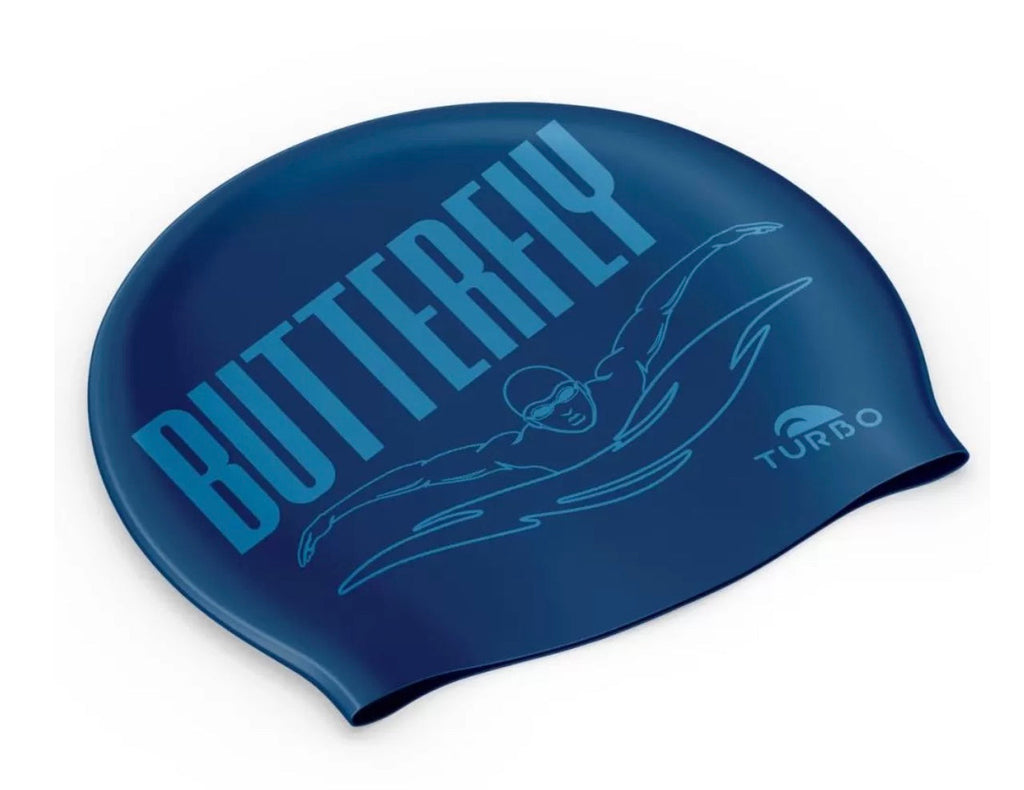 Turbo Silicone Swim Cap - Butterfly image 0