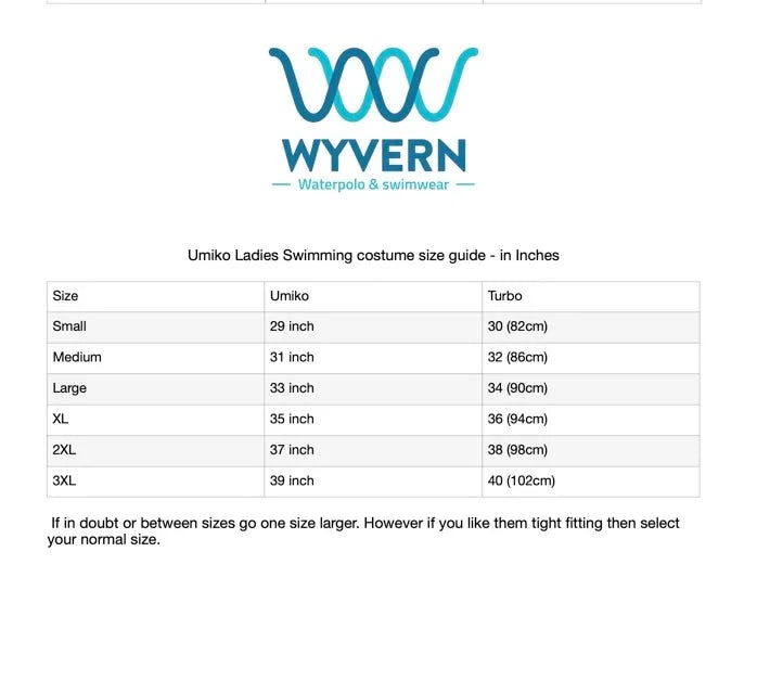 Sussex & Wickham Ladies UWH – Swimming costume image 1