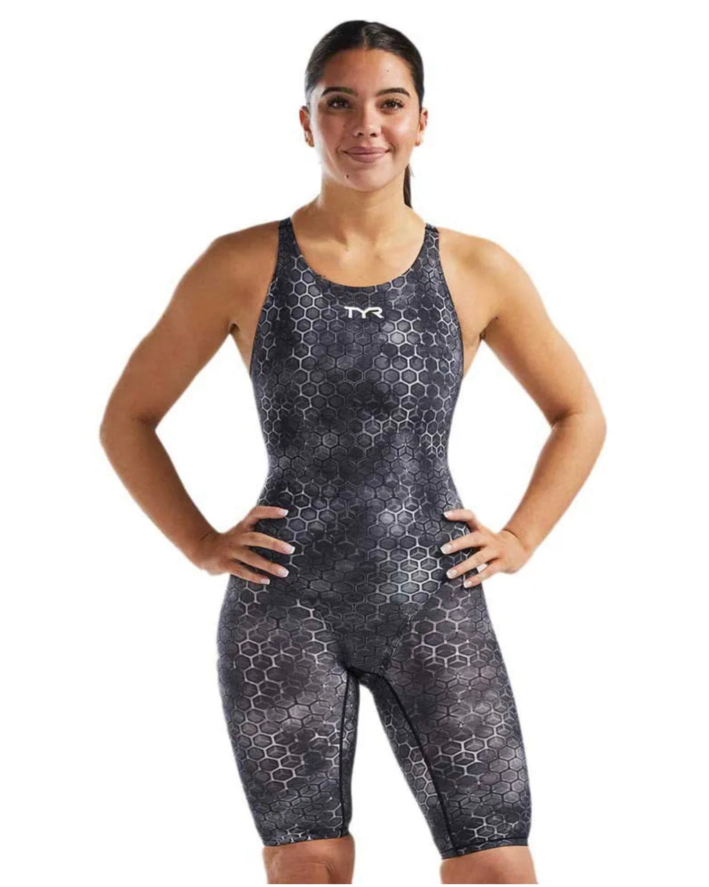 TYR Thresher Akurra Open Back Competition Swimsuit image 0