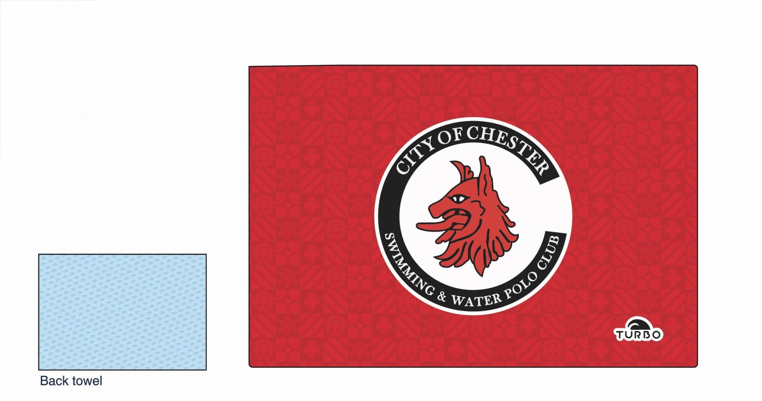 City of Chester Swimming & Water Polo Club - Microfibre & Cotton Towel image 1