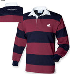 Rugby Shirt - Sewn Striped Wave design image 1