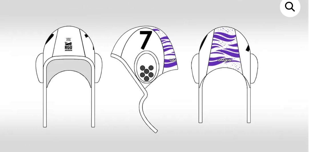 RGU Aberdeen Uni – Set of 26 Waterpolo caps image 4