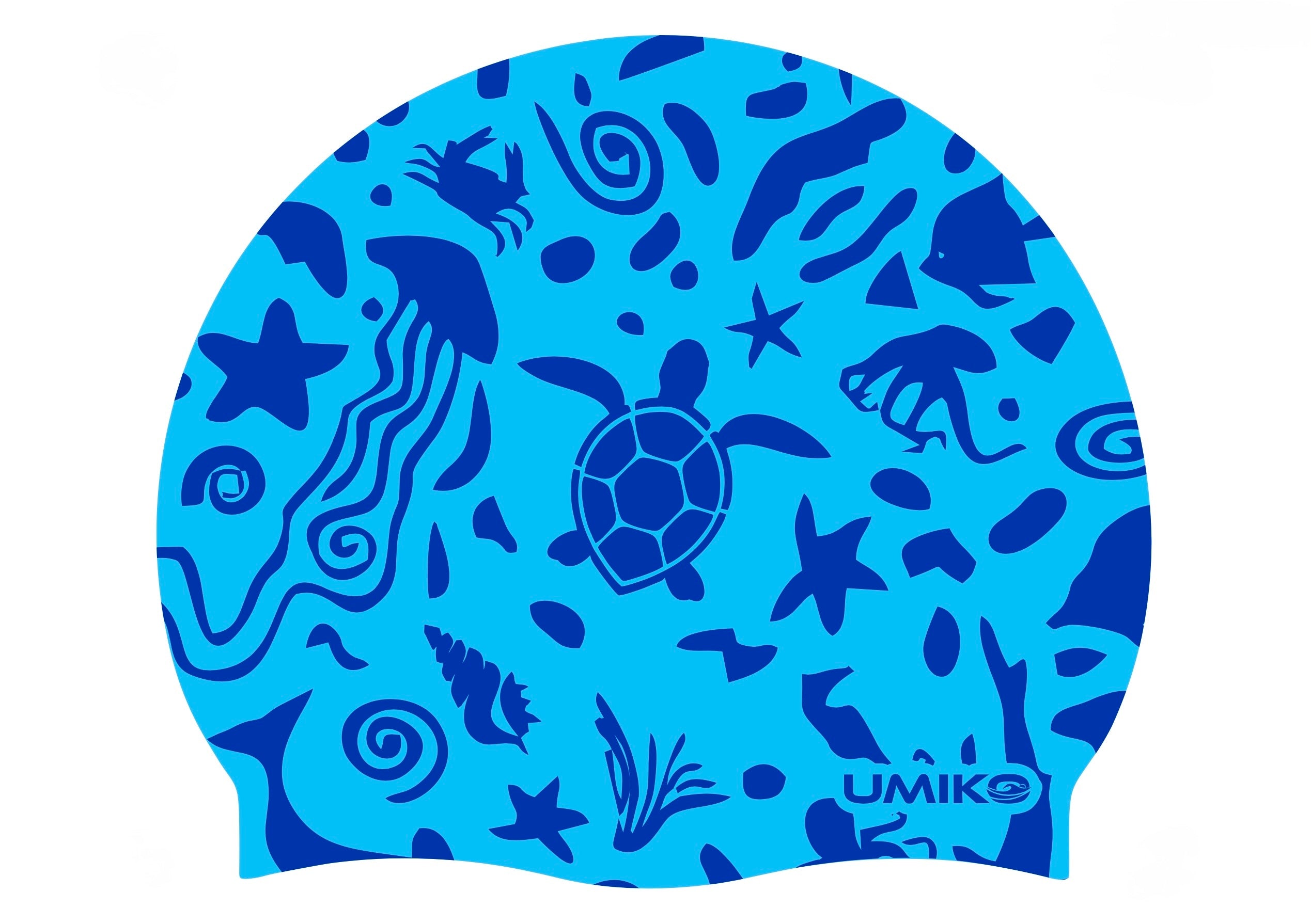 New Ocean Premium Silicone Swim Cap - Umiko image 0