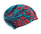 Turbo Silicone Swim Cap - Hibiscus Wave image 0