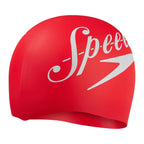 Speedo - Adult Printed Silicone Swim Cap - Red image 1