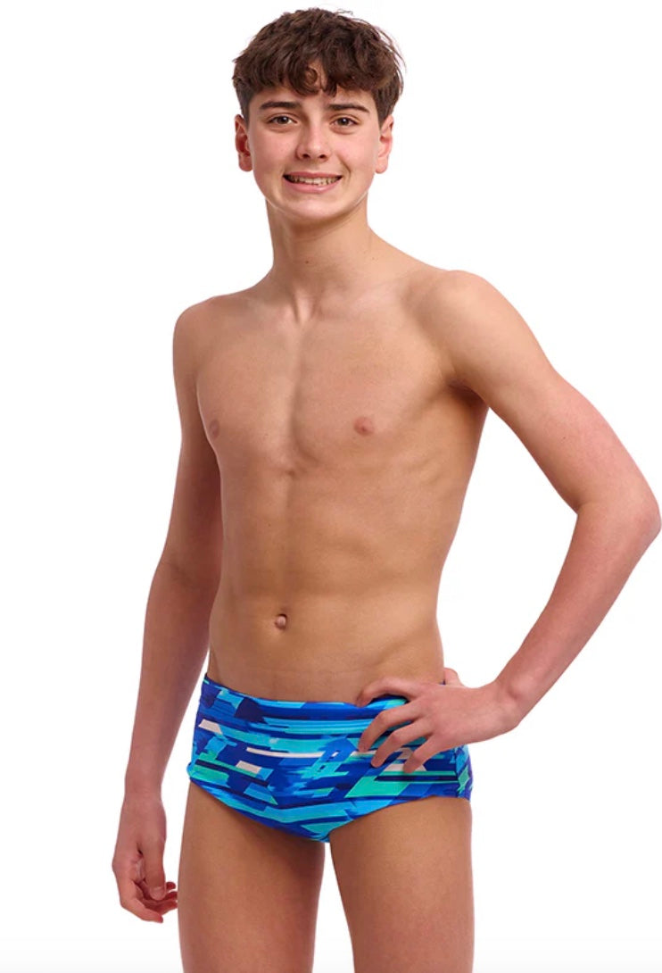 Funky Trunks - Pace Racer - Boys Sidewinder Trunk image 0