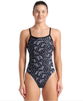 Arena - WOMENS ESCAPE CHALLENGE BACK SWIMSUIT - Black image 0