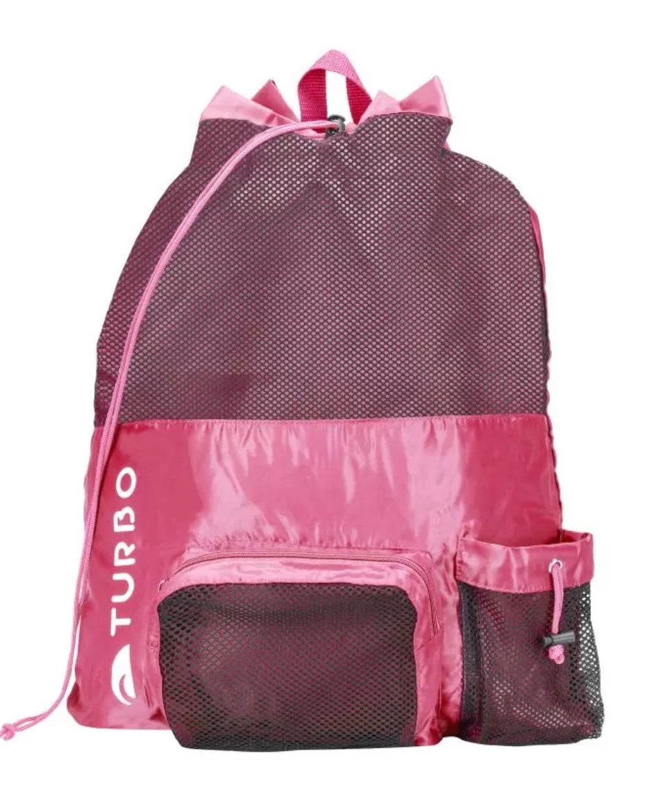 MESH BAG WITH POCKETS (60X50) 25-27 L - Turbo - Pink image 0