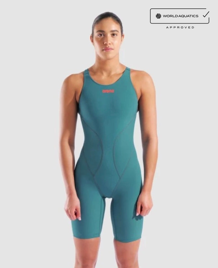 Arena - WOMEN’S POWERSKIN IMPULSO JADE AURA OPEN BACK image 0