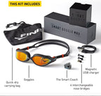 Finis - SMART GOGGLE MAX KIT - ORANGE MIRROR/BLACK image 3