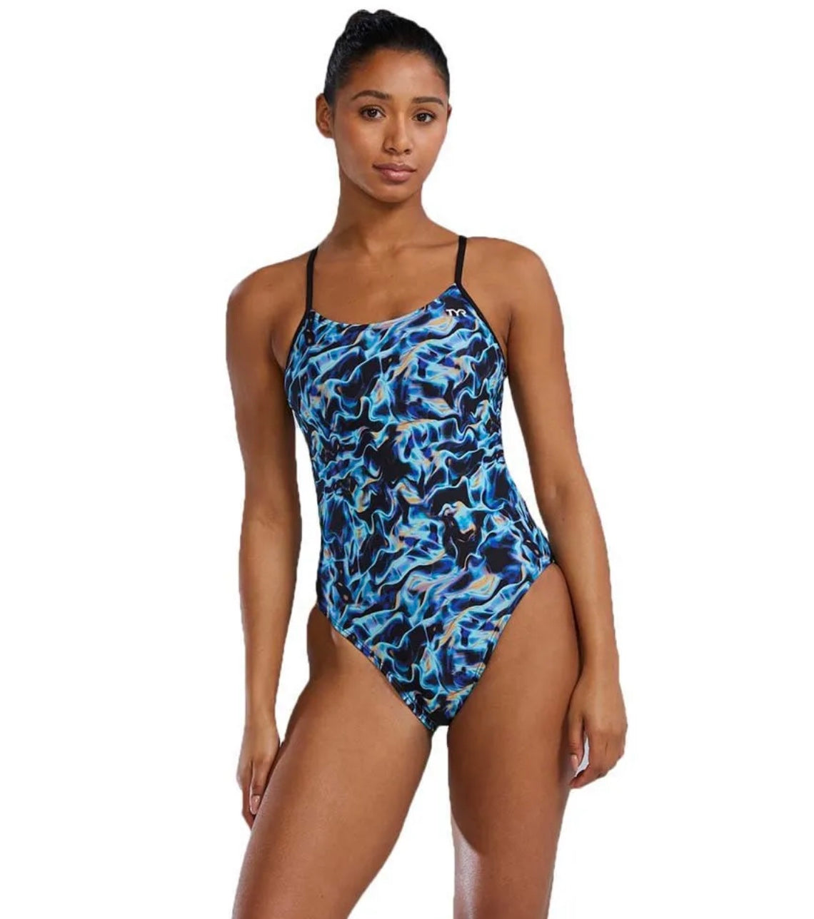 TYR DURAFAST ELITE® WOMEN'S CUTOUTFIT SWIMSUIT - Energia - Blue image 0