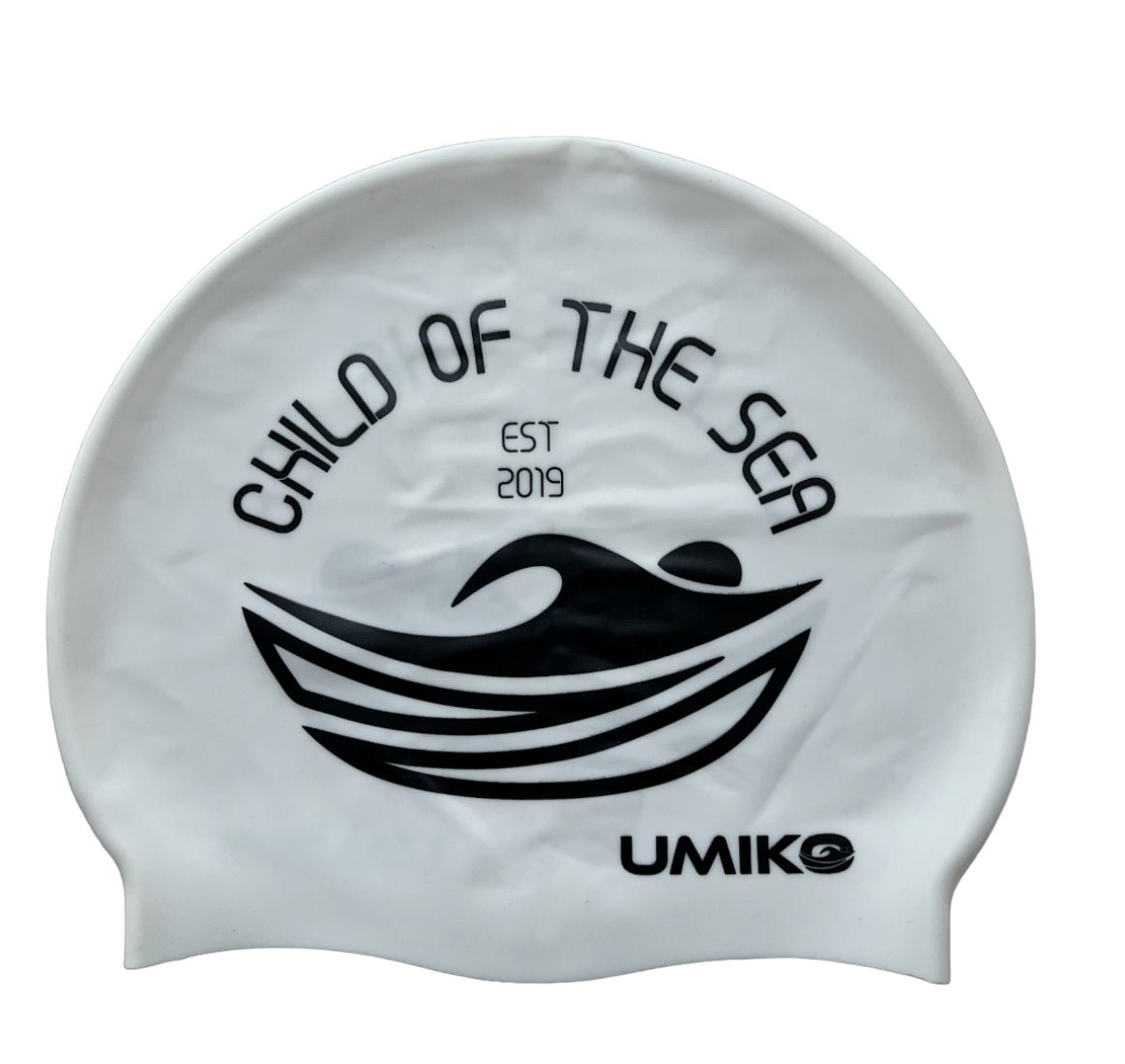 New Umiko Silicone swim Cap - 'Child of the Sea' - White image 0