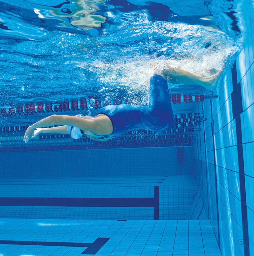 Arena - Women's Powerskin Carbon-AIR² Open Back - Blue/Grey/Yellow image 10