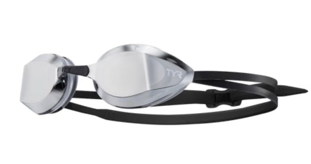 TYR Edge-X Mirrored Racing Goggle - Silver / Black image 0