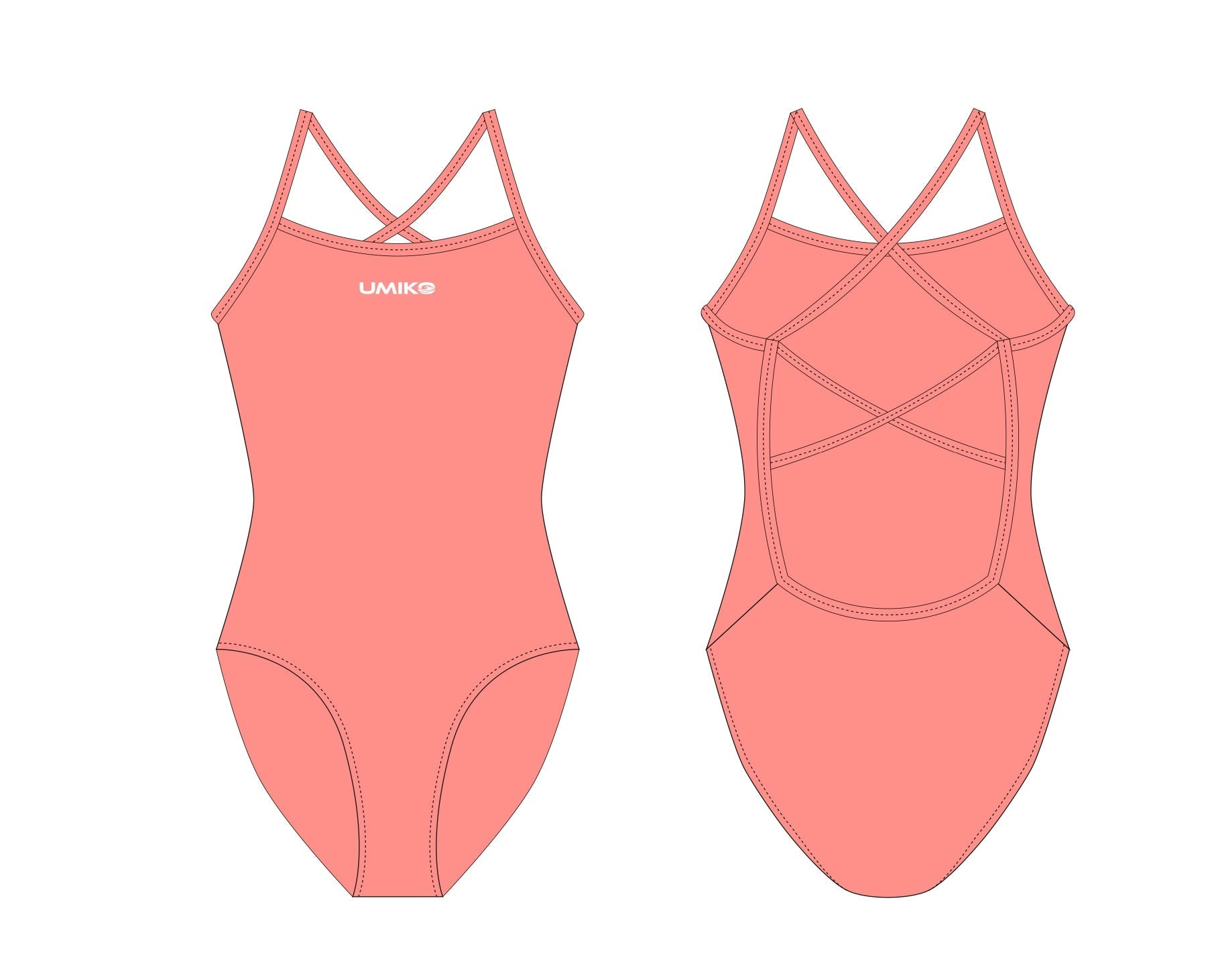 Umiko -  X Back Swimming Costume - Jump image 0