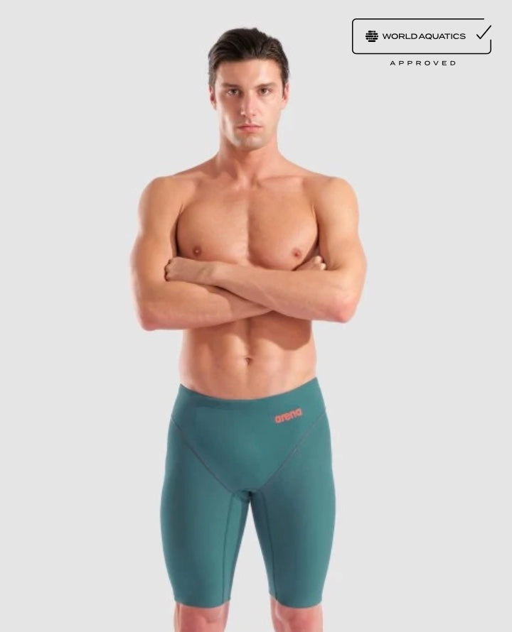Arena Mens Powerskin Impulso Jammer - Jade Aura image 0