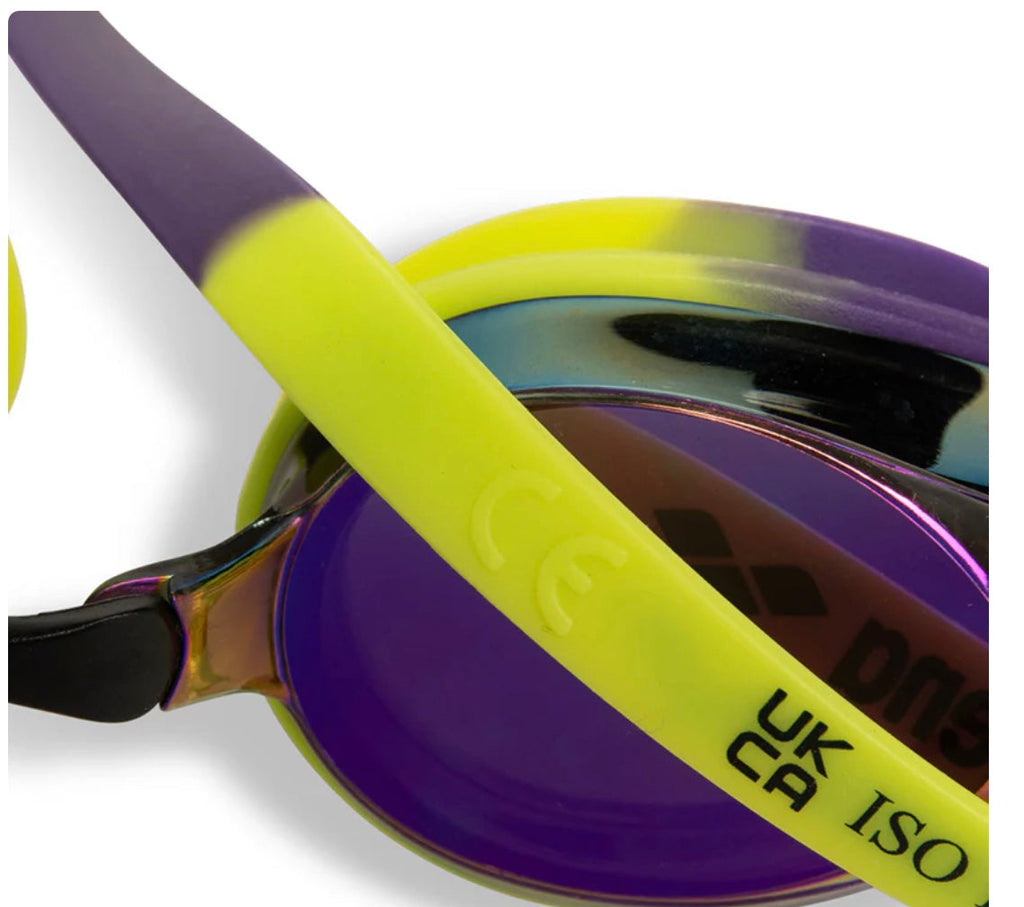Arena - Tracks Mirror Goggles - Violet/Plum/Lime image 4