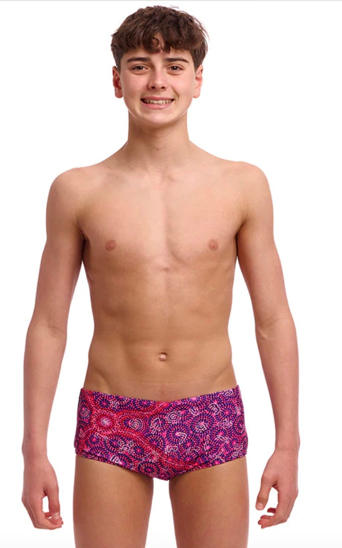 Funky Trunks - Walk Together - Boys Sidewinder Trunk image 0