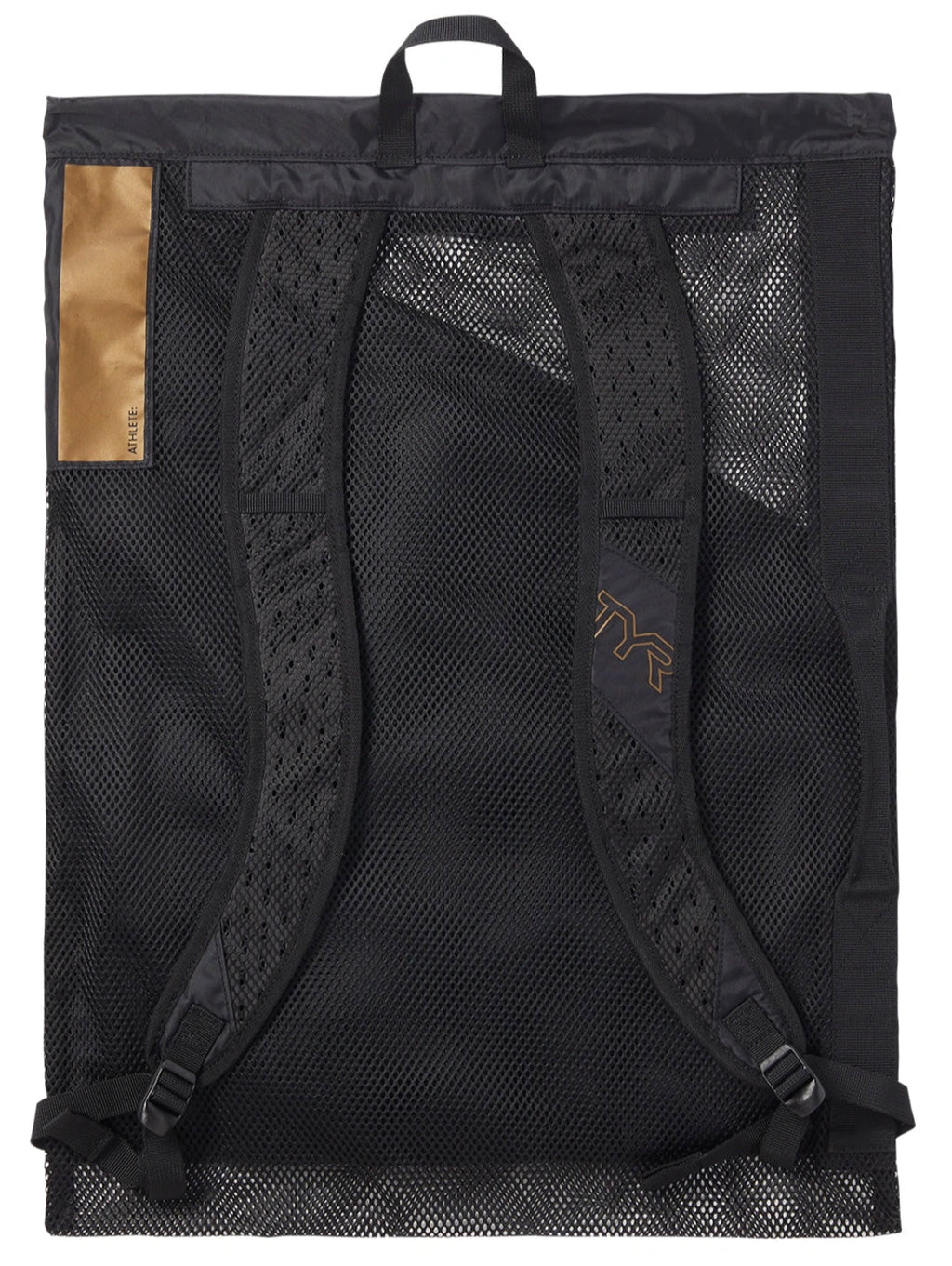 TYR ELITE TEAM 40L MESH BACKPACK - Black / Gold image 1