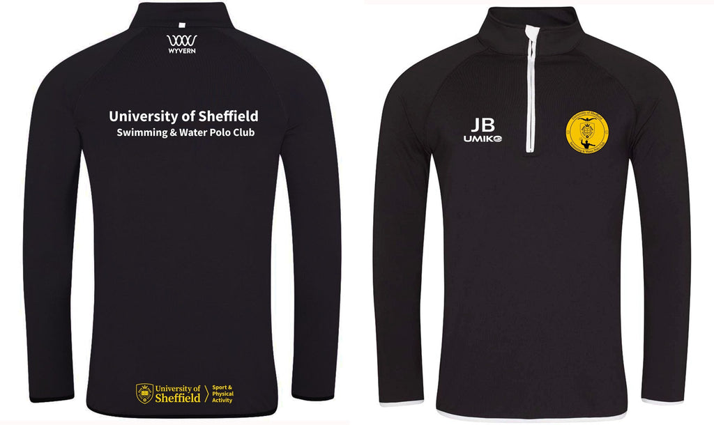 Sheffield Uni Swimming & Water Polo Half zip sweat top - Unisex image 0