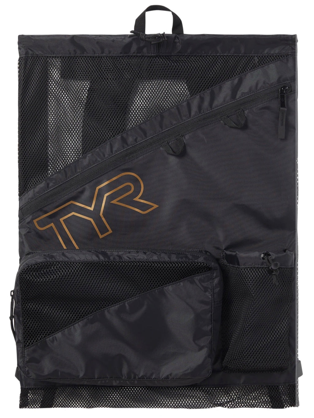 TYR ELITE TEAM 40L MESH BACKPACK - Black / Gold image 0