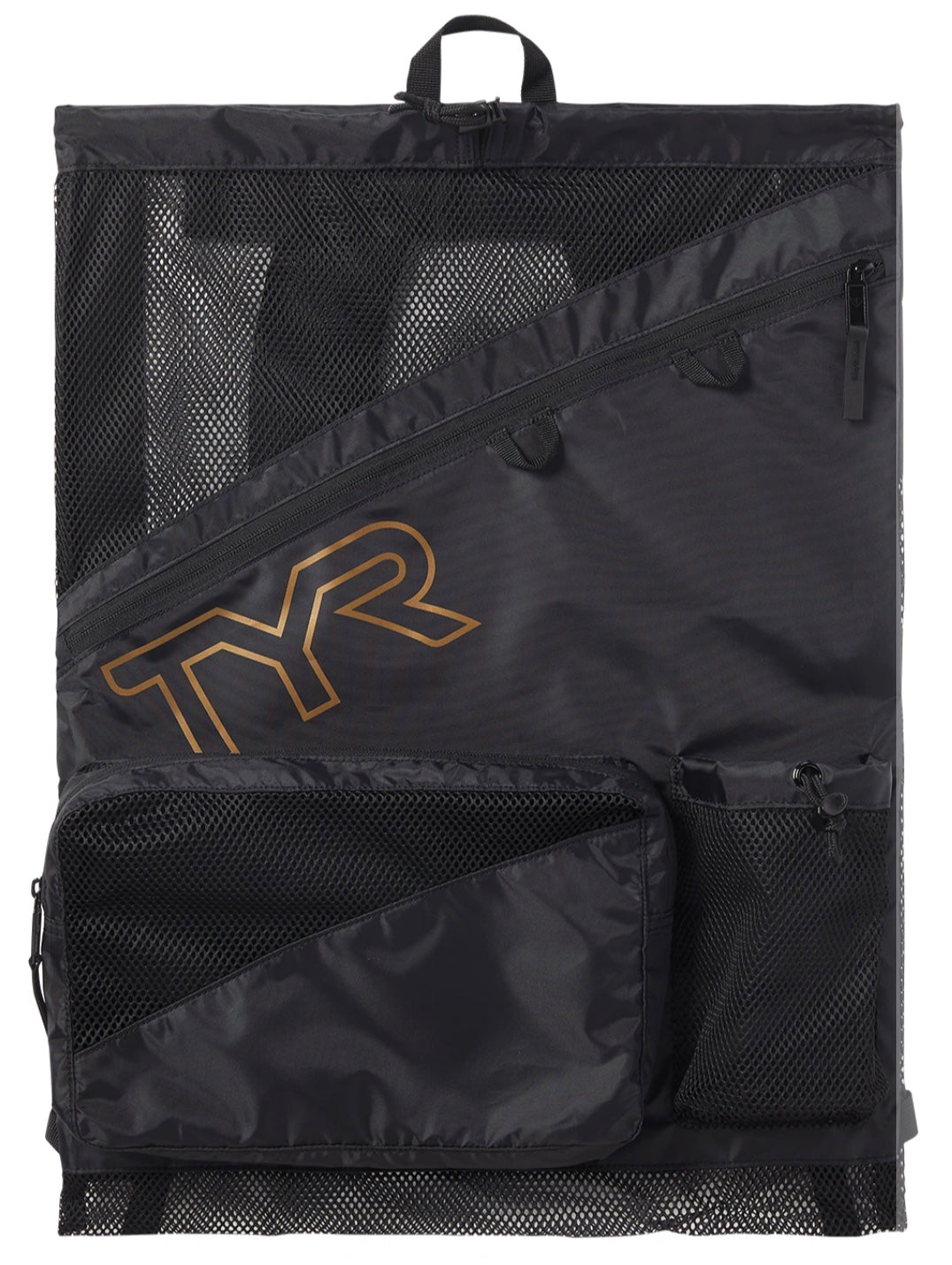 TYR ELITE TEAM 40L MESH BACKPACK - Black / Gold image 0