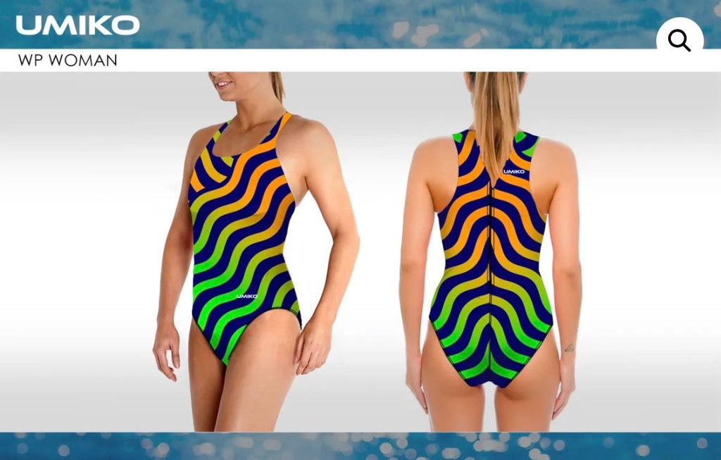 Ripple Green / Orange Water polo costume- Umiko image 0