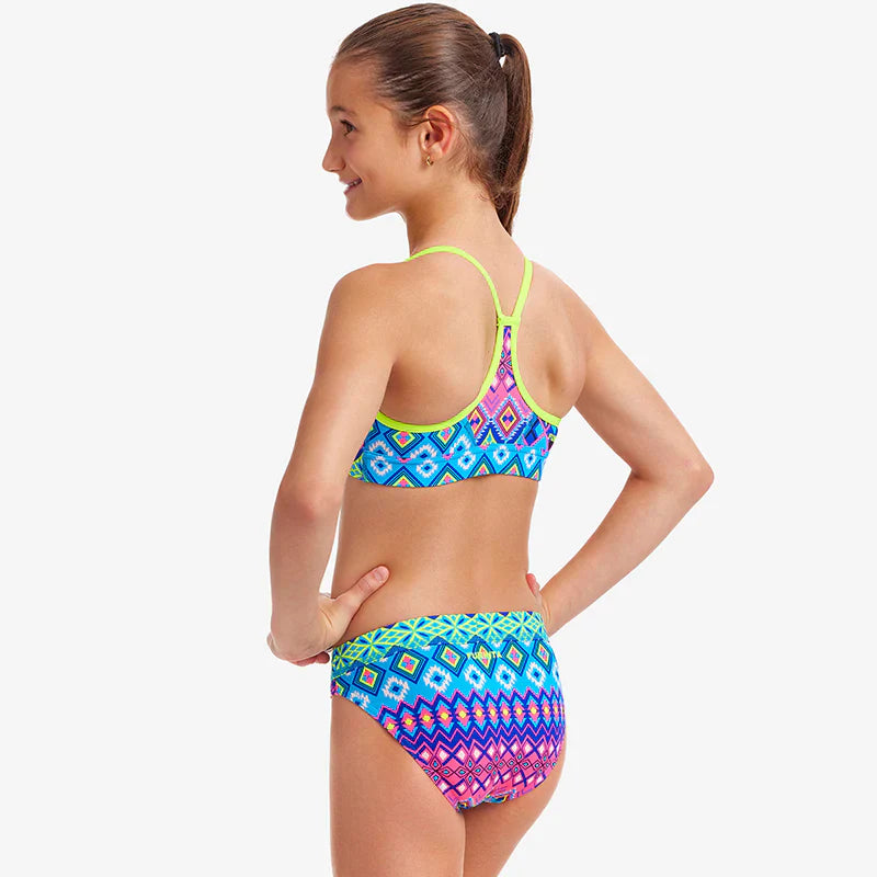 Funkita - Kris Kringle - Girls Swim Crop Top image 3