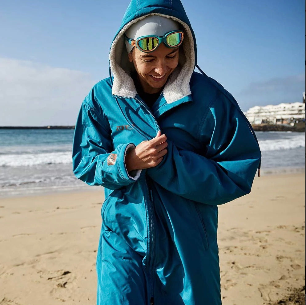 ZONE 3 RECYCLED PARKA CHANGING ROBE - Teal image 3