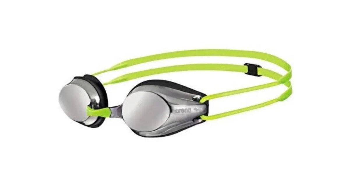 Arena - Junior Tracks Mirror Goggles- Silver-Black-Fluo yellow image 0