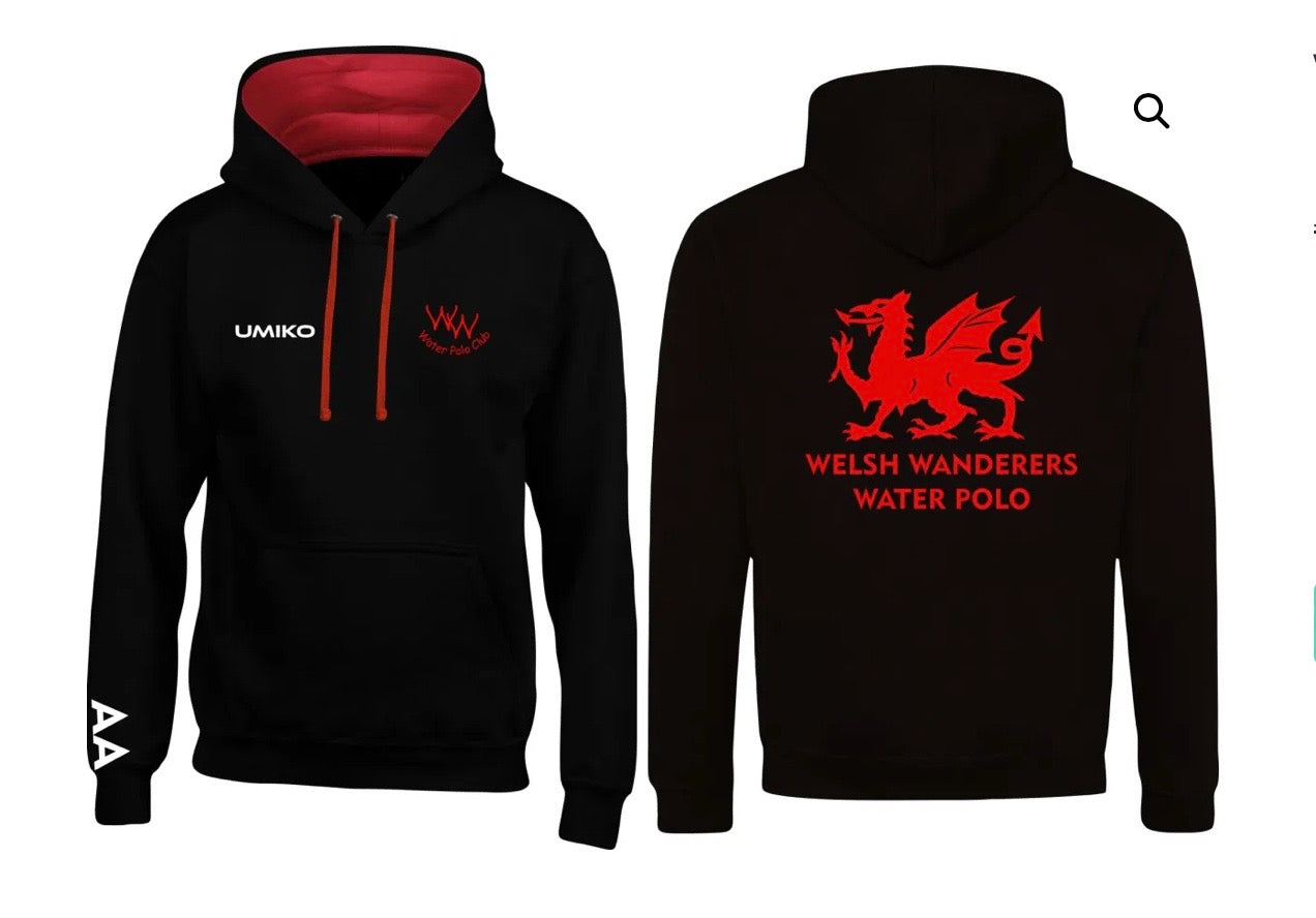 Welsh Wanderers Water Polo Cotton Hoodie- Umiko image 0
