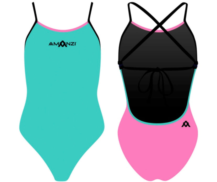 Amanzi - Core Tie Back One piece - Cotton Candy image 0