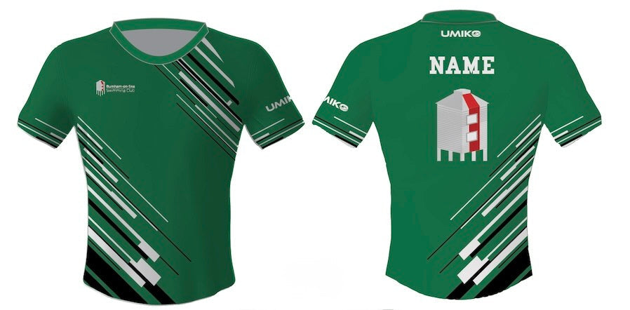 Burnham-on-Sea SC - Swimmers Tech T'shirt - Ladies/ Girls - Green image 0