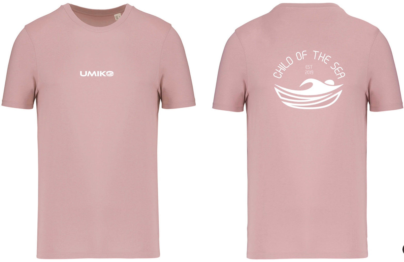 Umiko - Organic Cotton Unisex T'shirt - Petal Rose image 0