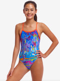 Funkita Girls single strap costume - Ghost Gum image 0