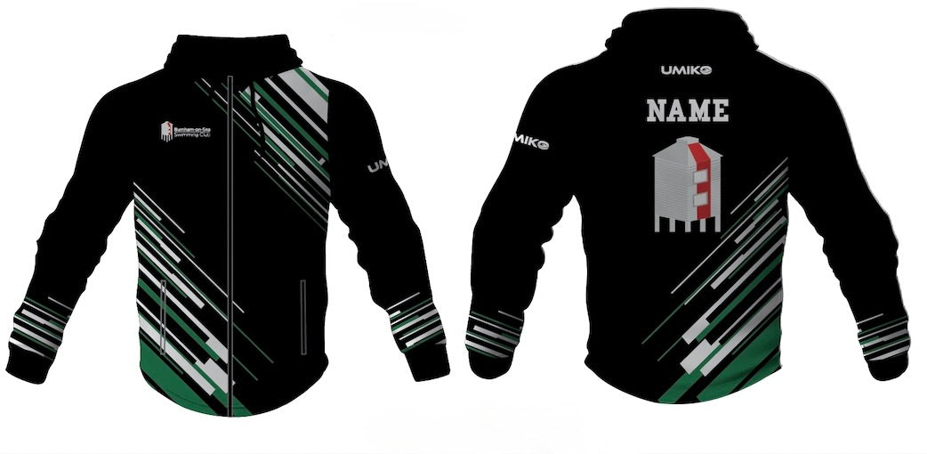 Burnham-on-Sea SC - Tech Zipped Hoodie - Unisex - Black image 0