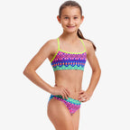 Funkita - Kris Kringle - Girls Swim Crop Top image 2