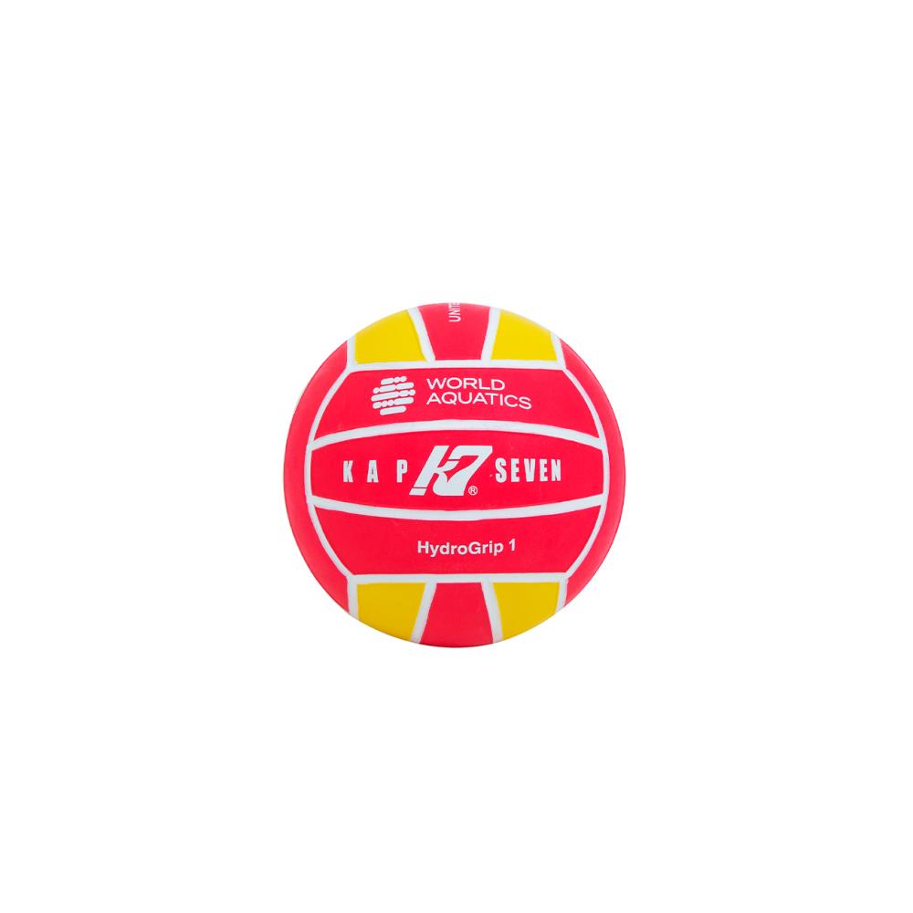 Kap7 - Size 1 Water Polo ball - Yellow/Pink