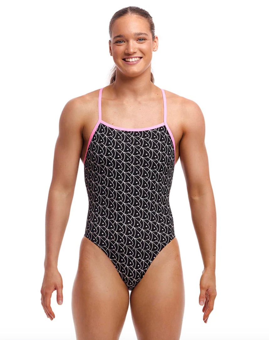 Funkita - Summer Fish - Ladies Tie Me Tight One Piece image 0