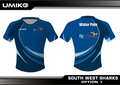 South West Sharks Water Polo - Tech T'shirt - Unisex image 0