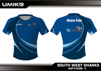 South West Sharks Water Polo - Tech T'shirt - Unisex image 0