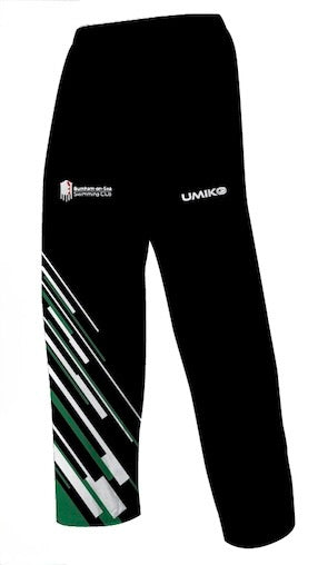 Burnham-on-Sea SC - Tech Tracksuit Bottoms - Black – Wyvern Swimwear