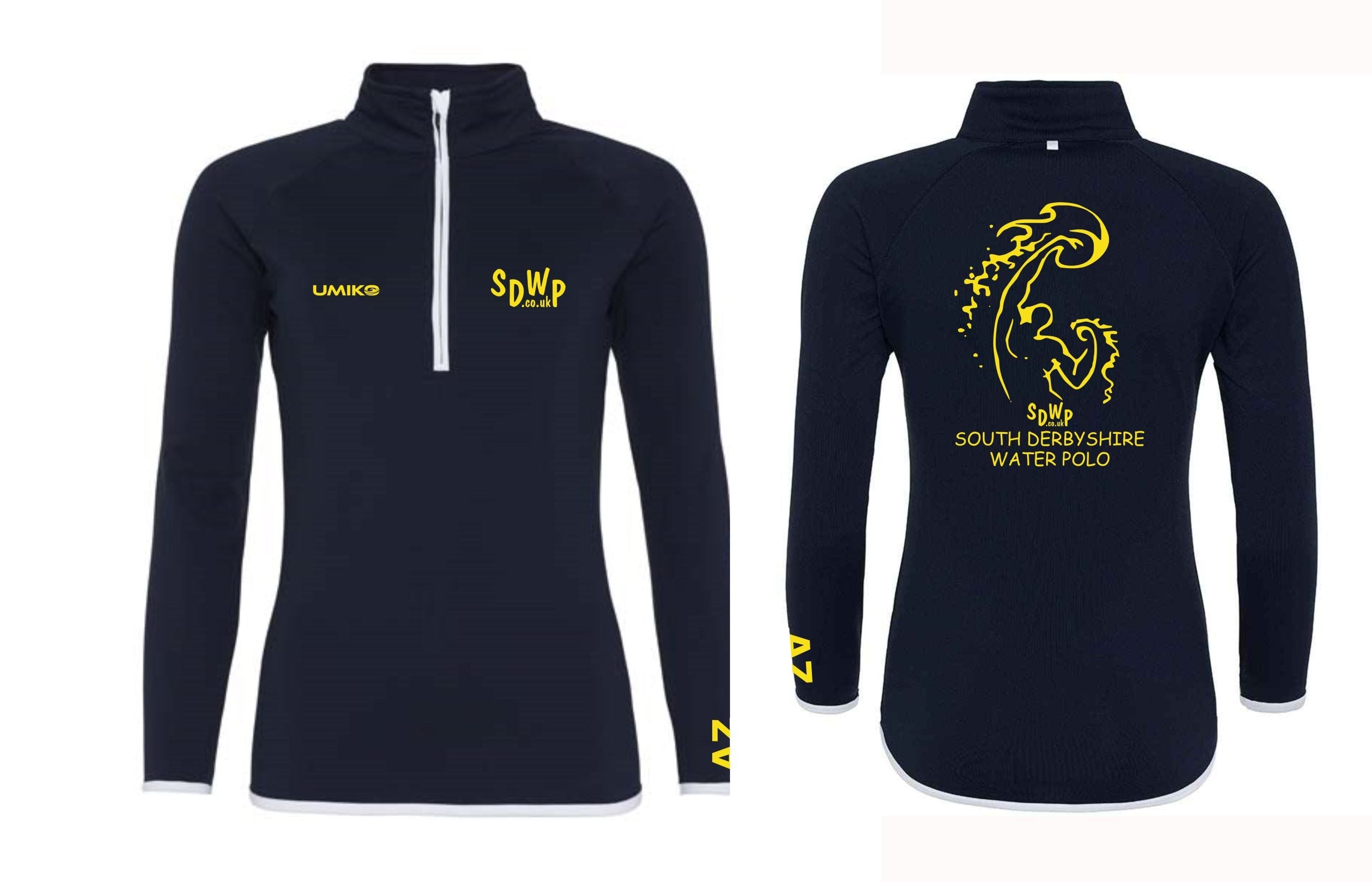 South Derbyshire Water Polo Half zip sweat top - Unisex image 0