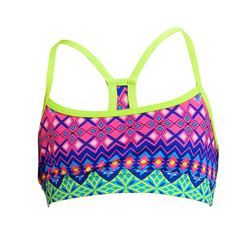 Funkita - Kris Kringle - Girls Swim Crop Top image 1
