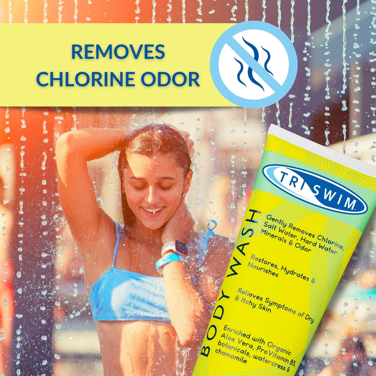 Triswim Chlorine Removal Bodywash - Zen Lime & Mango - 250ml