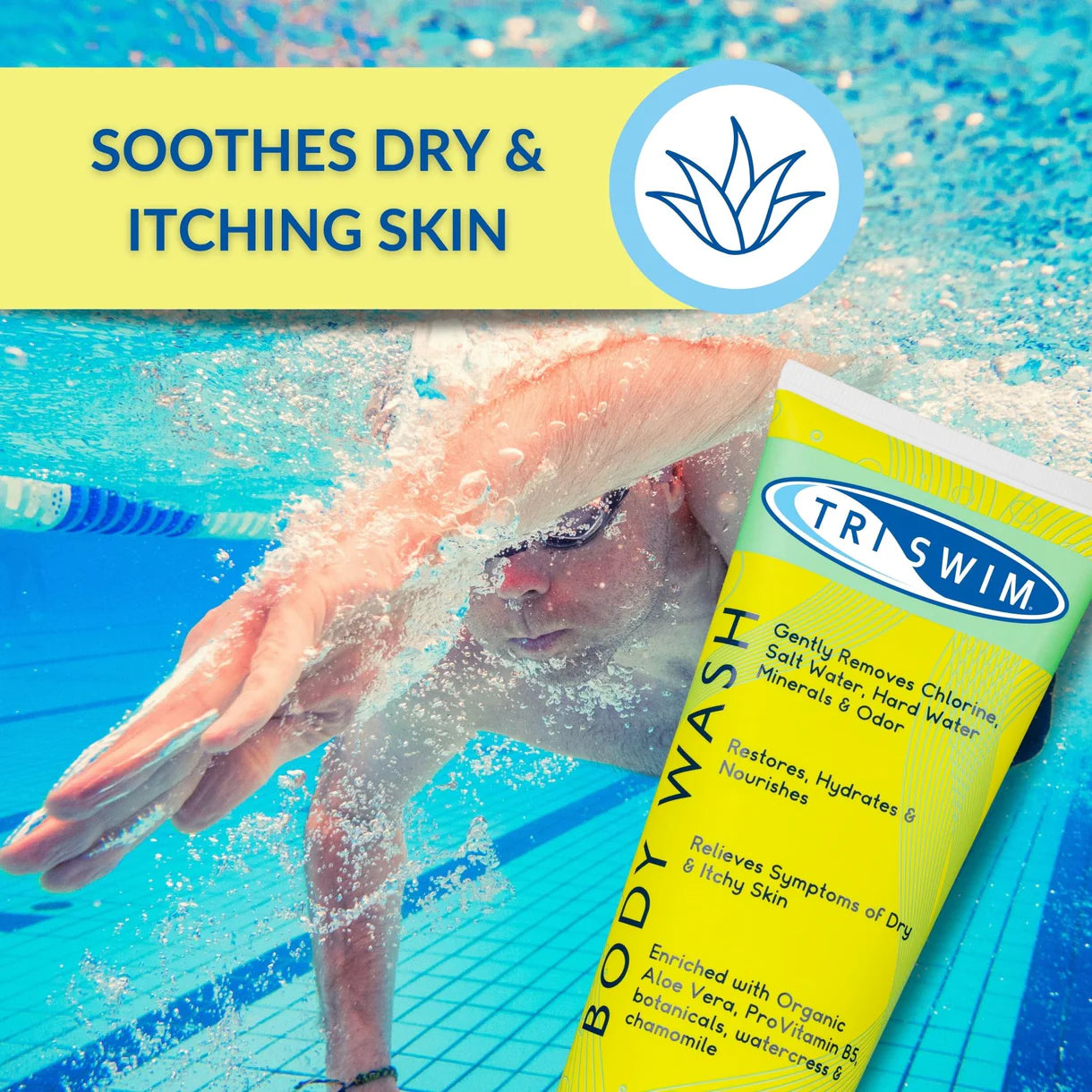 Triswim Chlorine Removal Bodywash - Zen Lime & Mango - 250ml