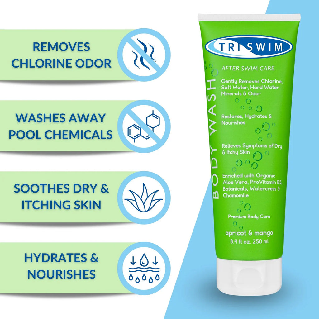 Triswim Chlorine Removal Bodywash - Apricot & Mango - 250ml