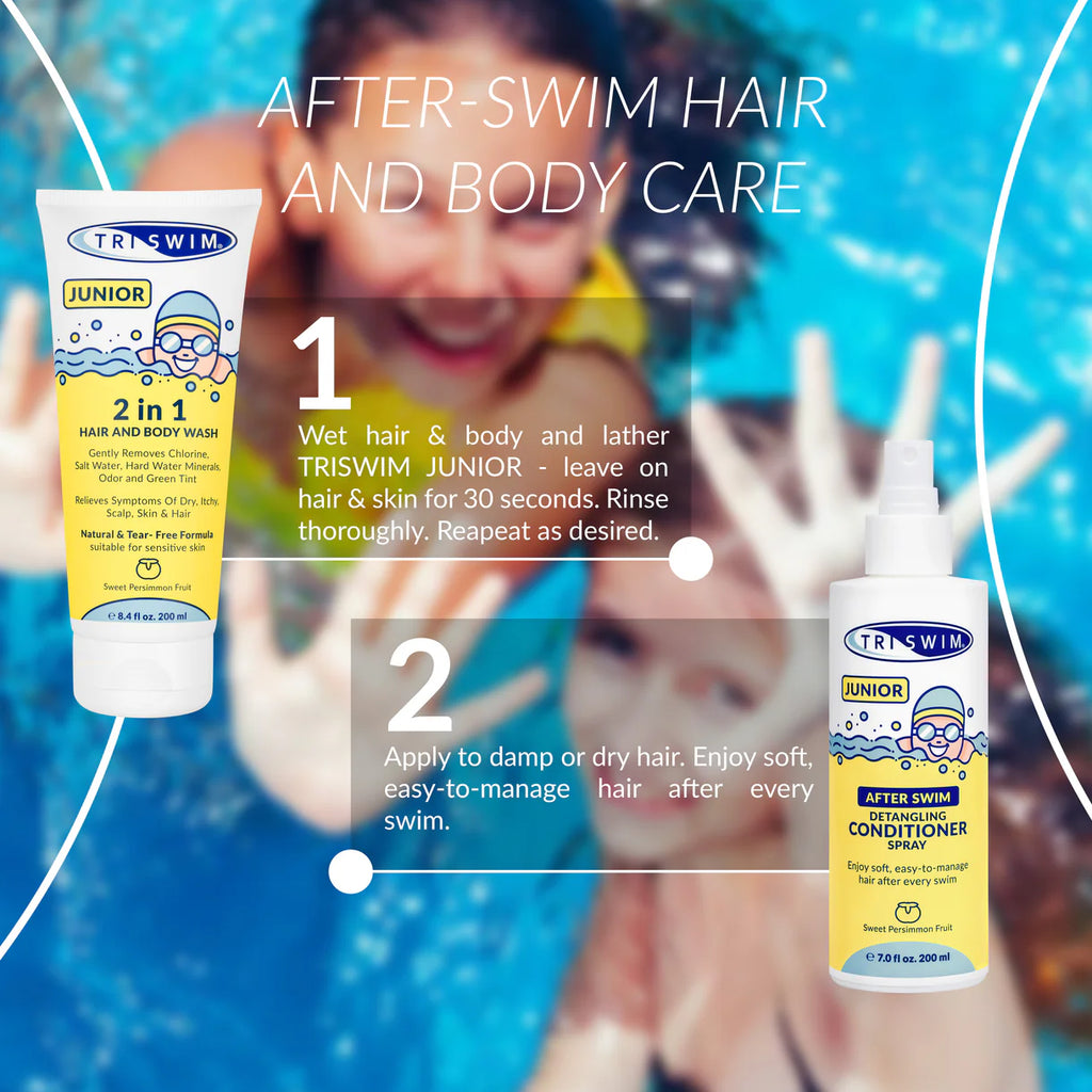 Triswim Junior After Swim Detangling Conditioner Spray - Sweet Persimmon Fruit - 200ml