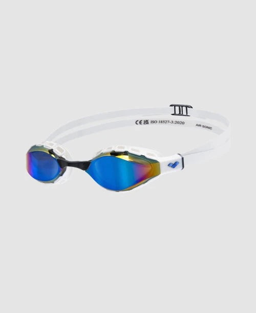NEW Arena Air Sonic Mirror Goggles - Blue/White