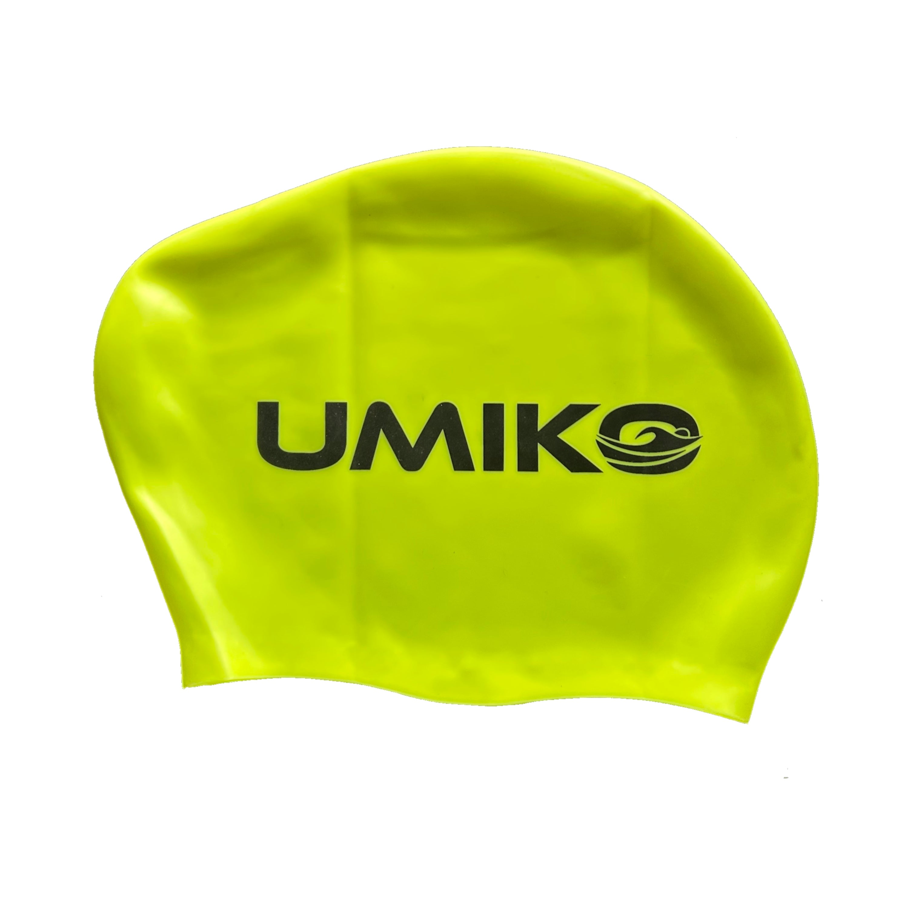 Umiko - Long Hair Silicone Swim Cap - Lime Green